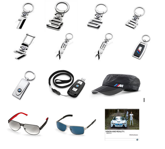 BMW аксесоари — ключодържатели, очила, шапки